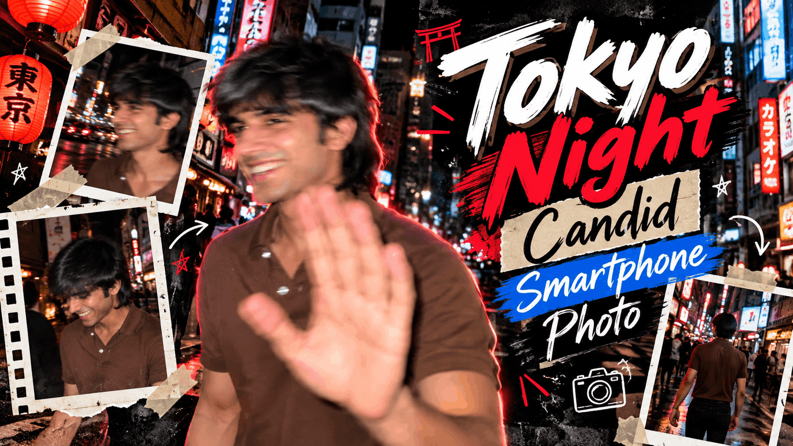 Tokyo Night Candid Smartphone Photo