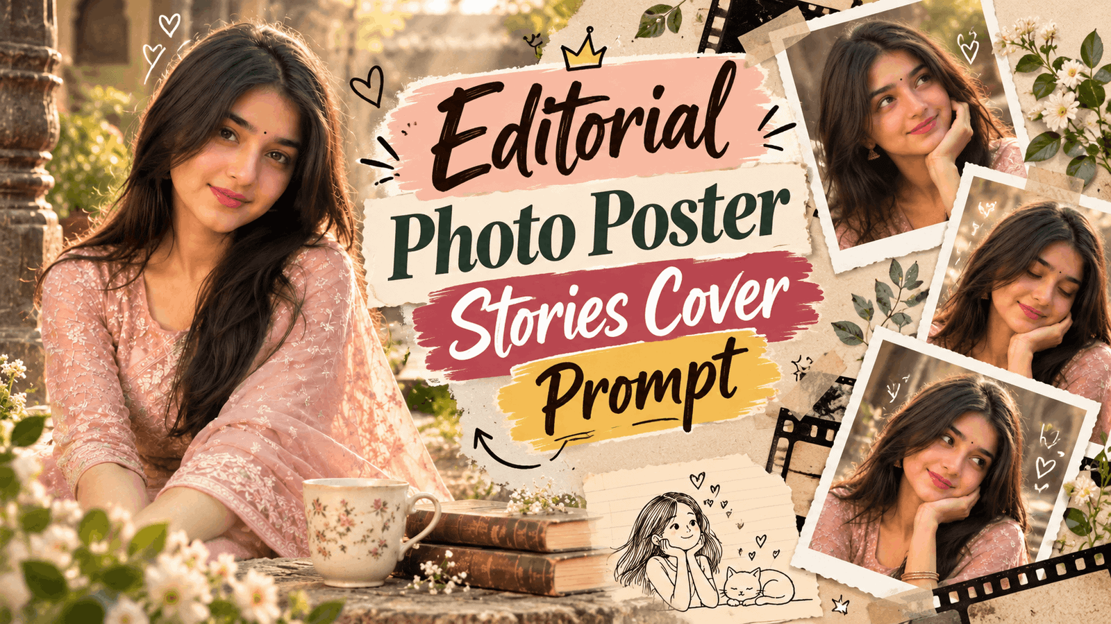 Editorial Photo Poster Stories Cover Prompt