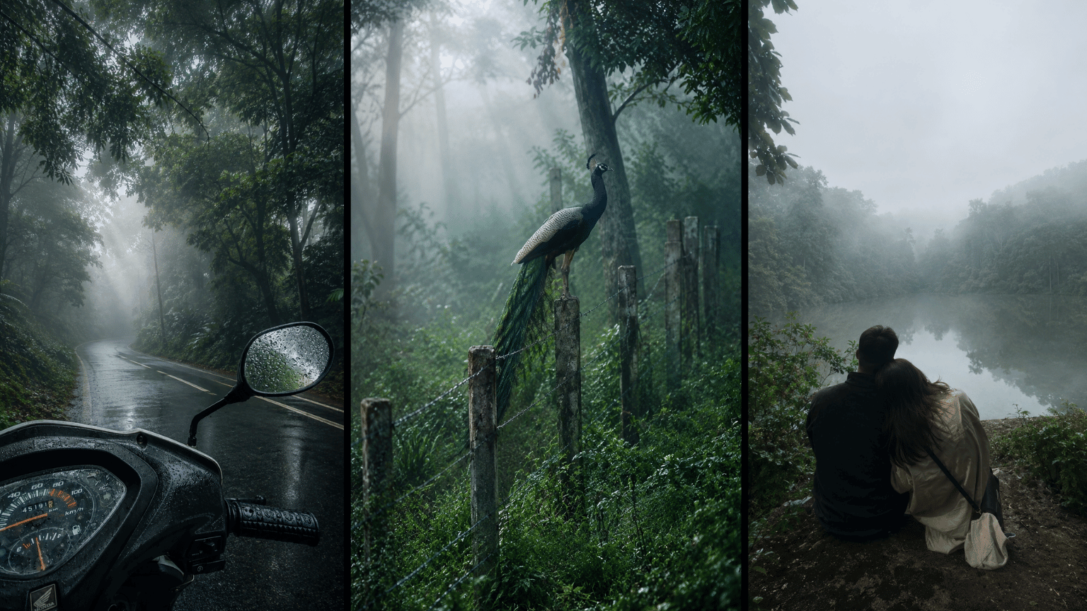 Natural Fog Forest Photo Editing prompts