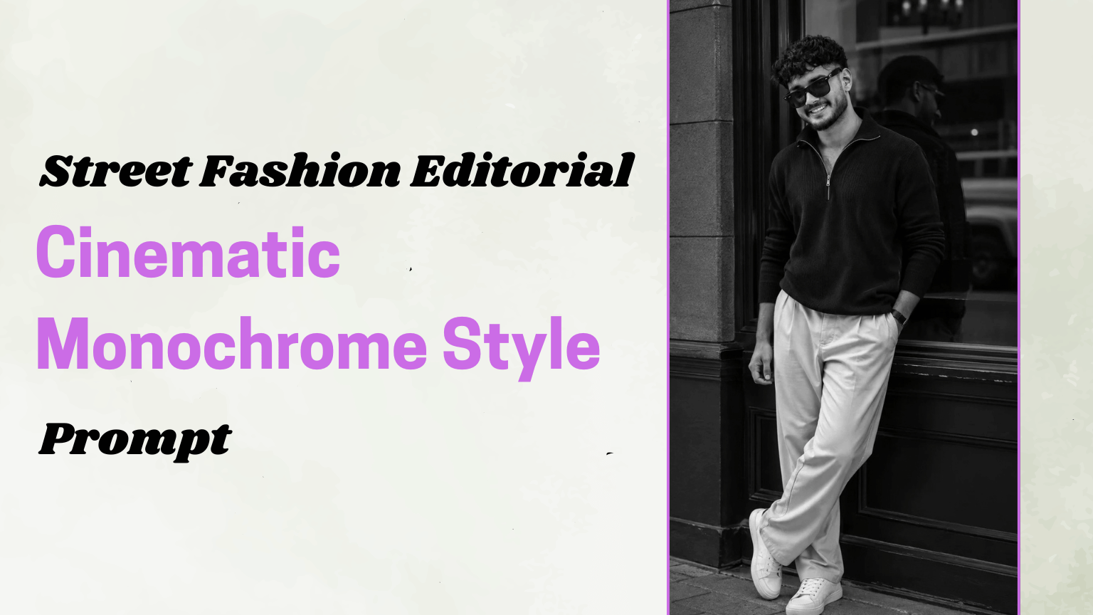 Street Fashion Editorial: Cinematic Monochrome Style